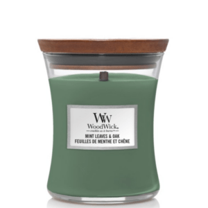 Bougie medium Woodwick Feuille de menthe et Chêne, WoodWick, , par Esprit Maison