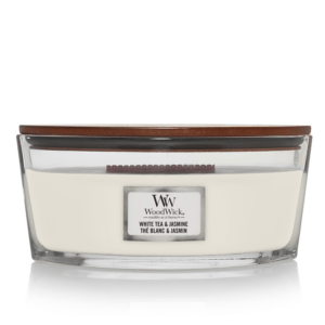 Bougie Ellipse Woodwick Thé blanc et Jasmin, Woodwick, , par Esprit Maison