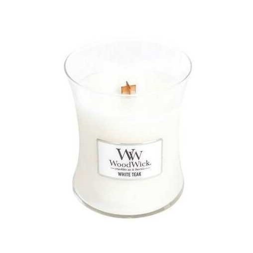 Bougie medium Woodwick Teck Blanc, Woodwick, , par Esprit Maison