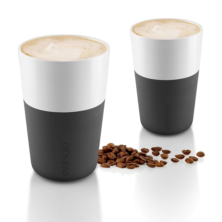 Mug Cafe Latte, 2 pcs, Noir Carbone, Eva Solo, Eva Solo, , par Esprit Maison