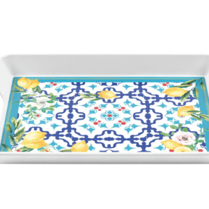 Plateau rectangulaire avec poignées Guzzini Flower&Lemon, Guzzini, , par Esprit Maison