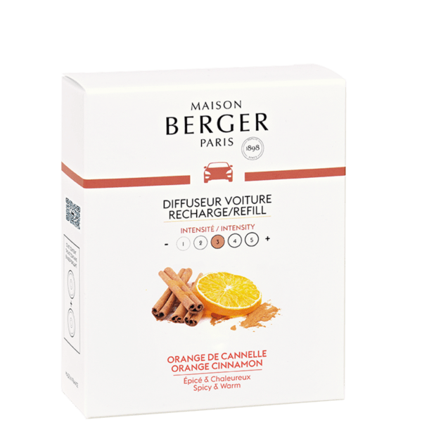 2 recharges pour diffuseur voiture Berger "Orange Cannelle", Berger Paris, , par Esprit Maison