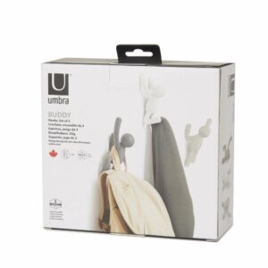 3 Buddy Hooks Gris, Umbra, , par Esprit Maison