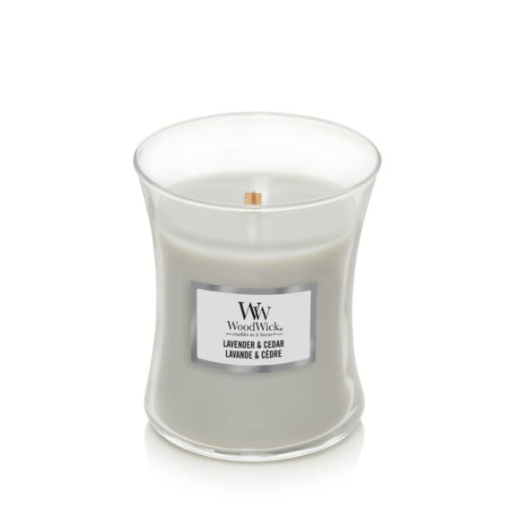 Bougie medium Woodwick Lavande et Cèdre, Woodwick, , par Esprit Maison