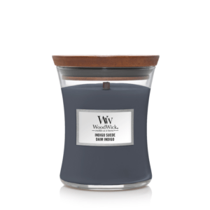 Bougie medium Woodwick indigo suede, Woodwick, , par Esprit Maison