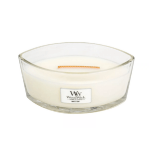 Bougie Ellipse Woodwick Teck Blanc, Woodwick, , par Esprit Maison