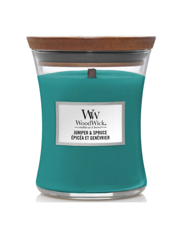 Bougie medium Woodwick epicea et genevrier, Woodwick, , par Esprit Maison