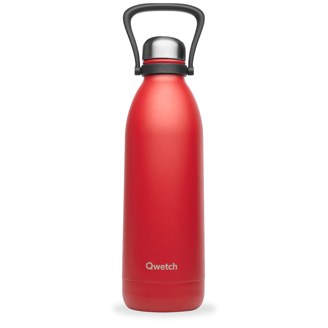 Bouteille Iso 1.5L avec poignée Titan Granite Rouge, Qwetch, , par Esprit Maison