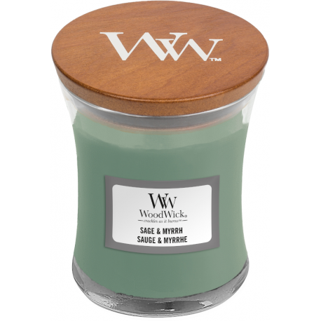 Bougie mini Woodwick Sauge et Myrrhe, Woodwick, , par Esprit Maison