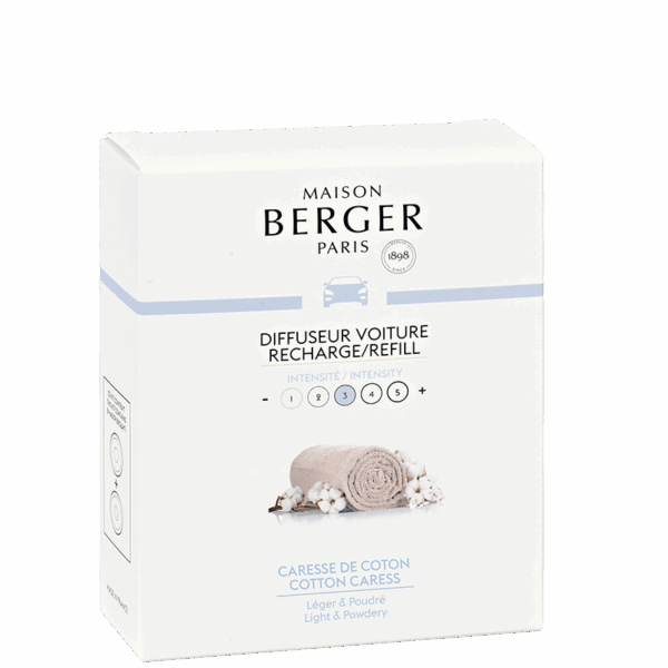 2 recharges pour diffuseur voiture Berger "Caresse de Coton", Berger Paris, , par Esprit Maison
