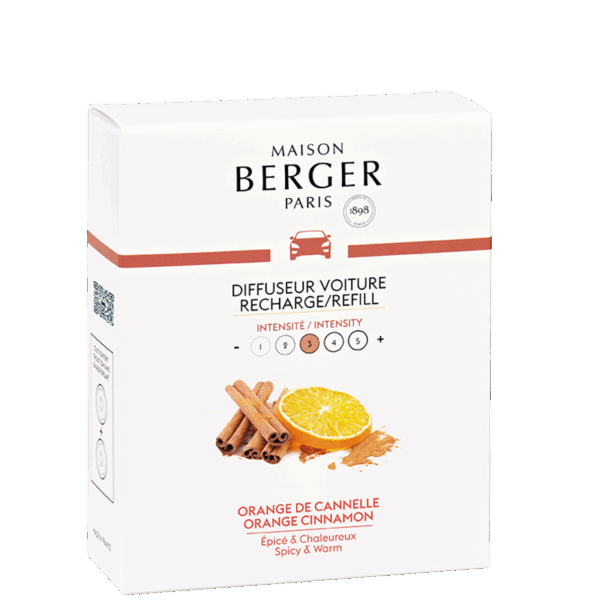 2 recharges pour diffuseur voiture Berger "Orange Cannelle", Berger Paris, , par Esprit Maison