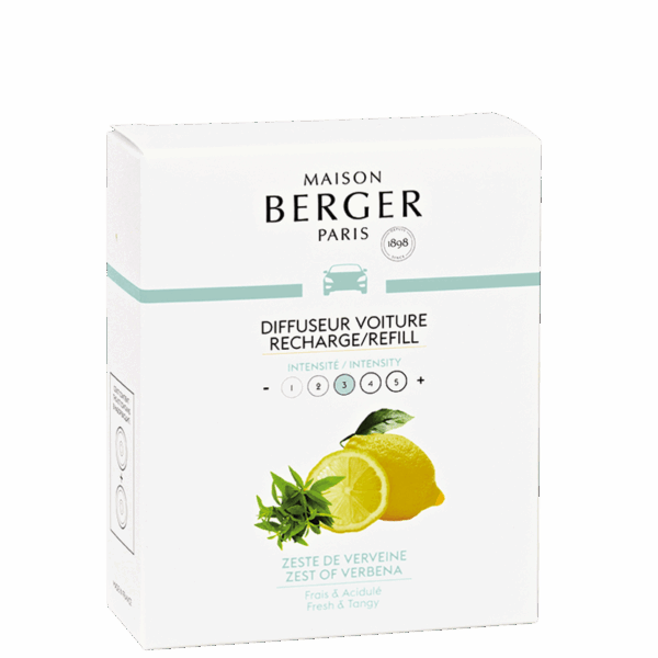 2 recharges pour diffuseur voiture Berger "Zeste de Verveine", Berger Paris, , par Esprit Maison