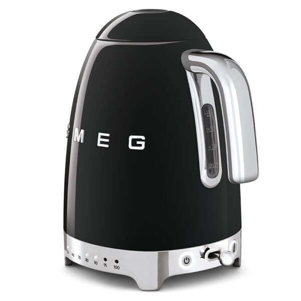 Bouilloire Noire 1.7L avec réglage de température SMEG – Image 2