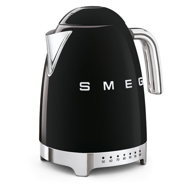 Bouilloire Noire 1.7L avec réglage de température SMEG – Image 3