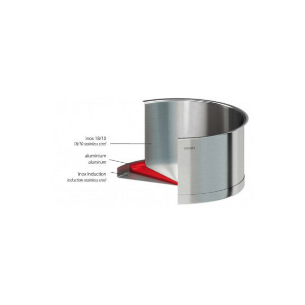 Casserole inox Cristel Strate 16 – Image 2