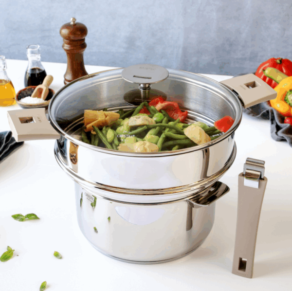 Cuit vapeur universel  inox Cristel Mutine 20 – Image 2