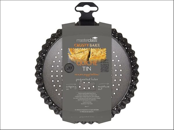 Moule à tarte 18cm perforé à fond amovible Custy Bake – Image 2