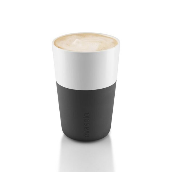 Mug Cafe Latte, 2 pcs, Noir Carbone, Eva Solo – Image 2