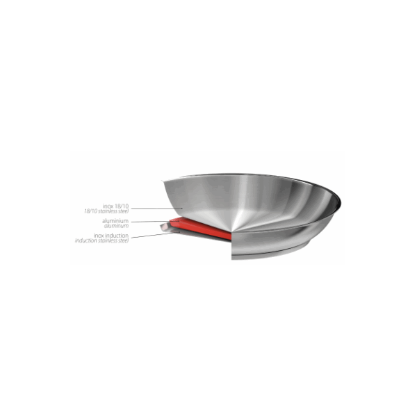 Poêle inox Cristel Strate 26 – Image 2