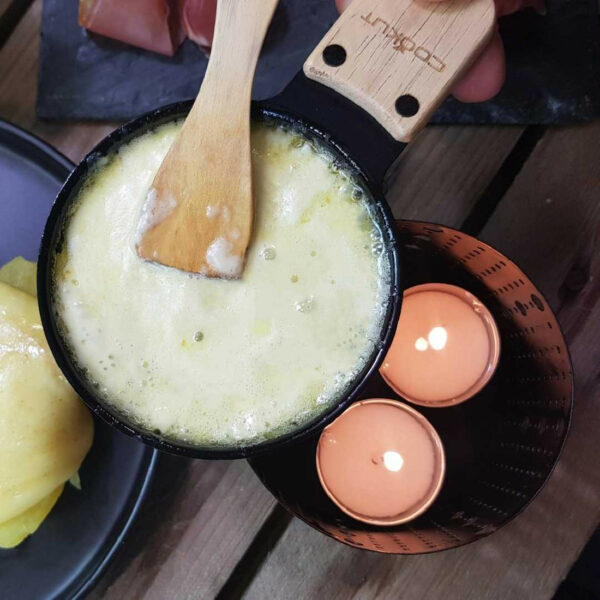 Raclette bougie par 4 Noir COOKUT – Image 3