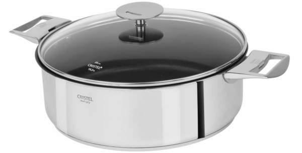 Sauteuse inox Cristel Casteline 24 sans couvercle avec revêtement anti-adhérent EXCELISS – Image 2