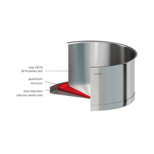 Sauteuse inox Cristel Strate 26 – Image 2