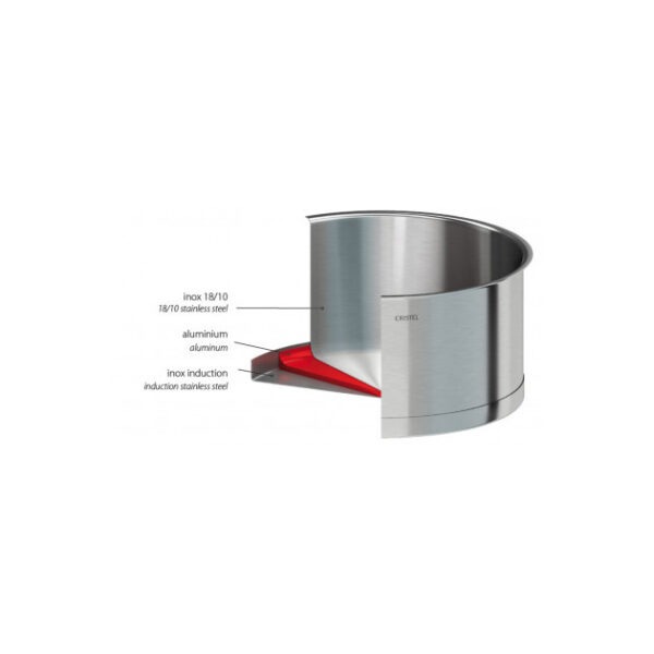 Casserole inox Cristel Strate 16 – Image 2
