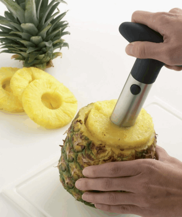 DECOUPE ANANAS - NOIR ET FINI INOX – Image 2