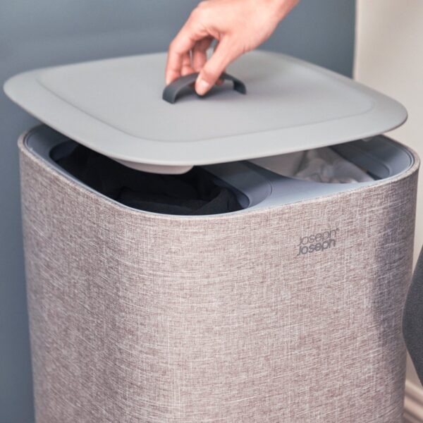Tota Panier à linge facile à vider Gris 60 L Joseph Joseph – Image 2