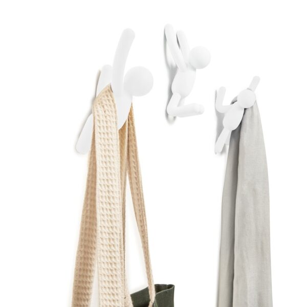 3 Buddy Hooks Blancs – Image 2