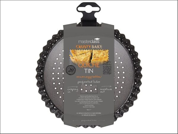Moule à tarte 18cm perforé à fond amovible Custy Bake – Image 2