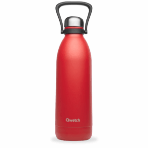 Bouteille Iso 1.5L avec poignée Titan Granite Rouge, Qwetch, , par Esprit Maison