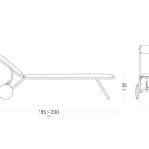 Bain de soleil matelassé -MIAMI 2 Lafuma, Lafuma, , par Esprit Maison