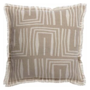 Coussin Imprimée Tina Naturel 45x45 - Vivaraise, Vivaraise, , par Esprit Maison