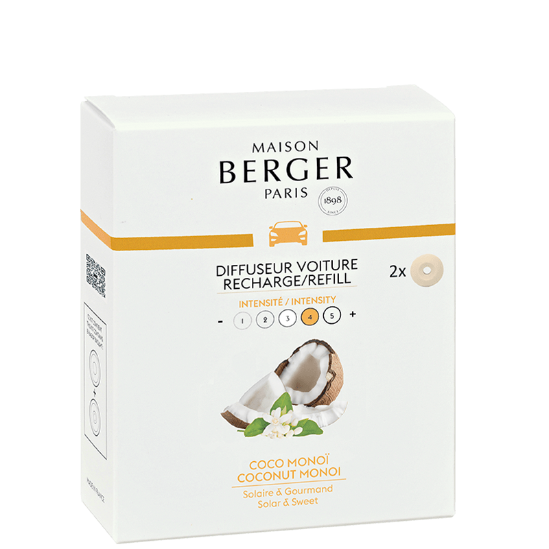 2 recharges pour diffuseur voiture Berger "Coco Monoï", Berger Paris, , par Esprit Maison