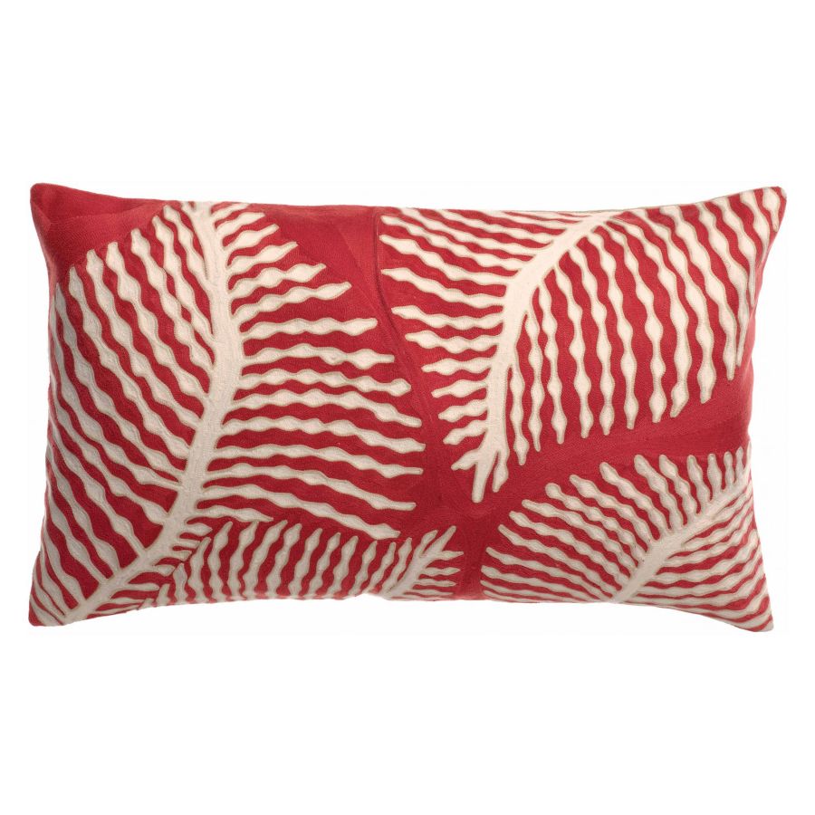 Coussin Brode Flora Papaye 40x65 - Vivaraise, Vivaraise, , par Esprit Maison