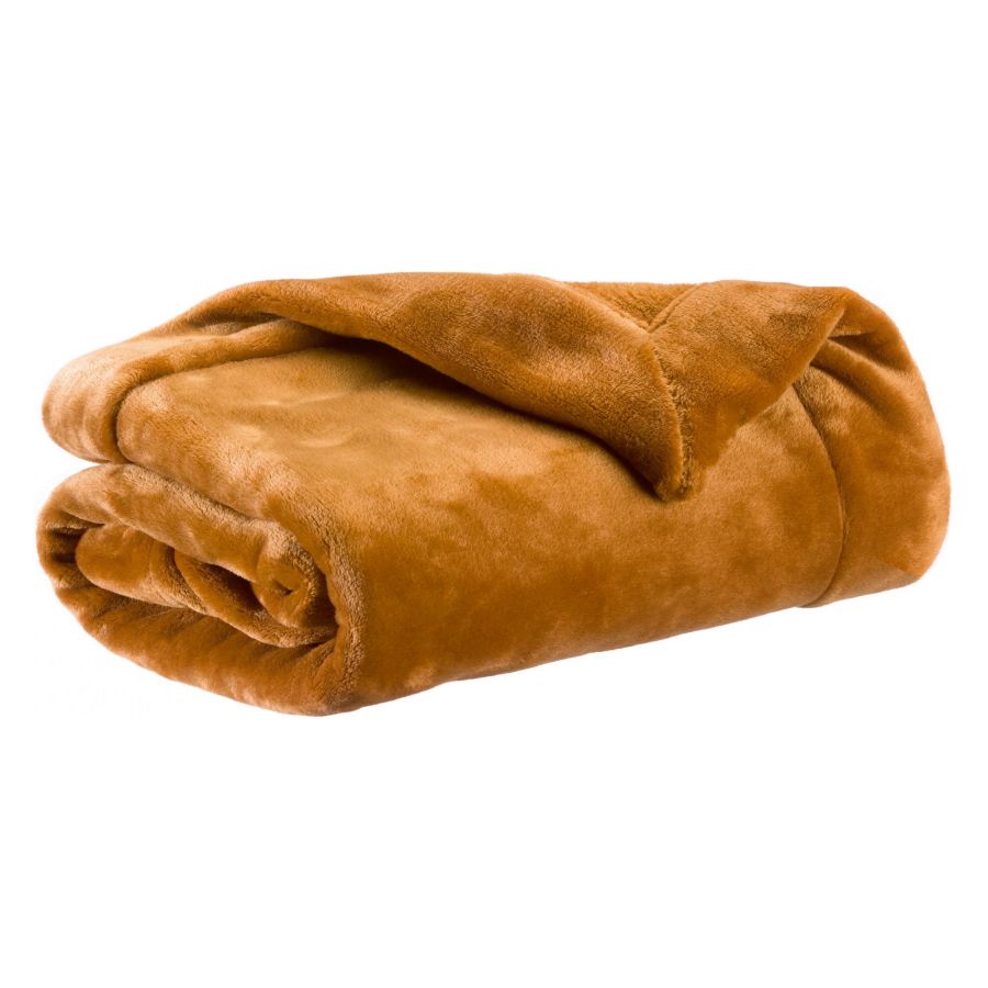 Plaid Tender 150x200 Safran VIVARAISE, Vivaraise, , par Esprit Maison