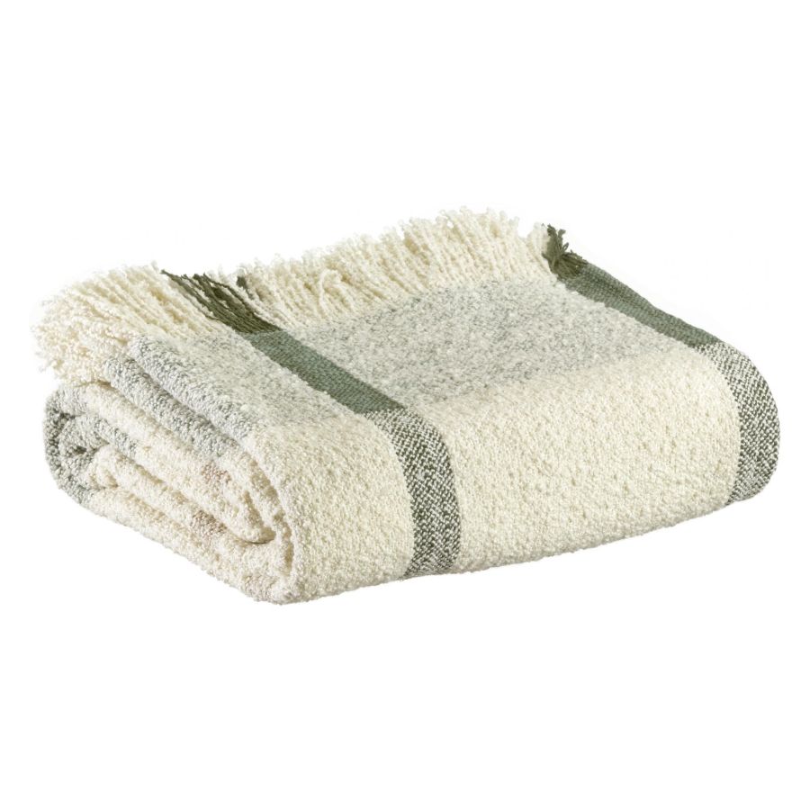 Plaid Jacquard Jane Olive 130x160 - Vivaraise, Vivaraise, , par Esprit Maison