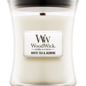 Bougie medium Woodwick Thé blanc et Jasmin, Woodwick, , par Esprit Maison