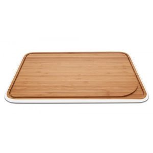 Planche à découper avec rigole M Blanc, Pebbly, , par Esprit Maison
