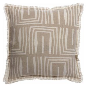 Coussin Imprimée Tina Naturel 45x45 - Vivaraise, Vivaraise, , par Esprit Maison