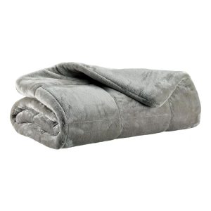 Plaid Betender 130x180 doublé Gris Perle, Vivaraise, , par Esprit Maison